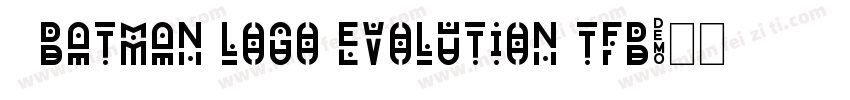   Batman Logo Evolution TFB字体转换